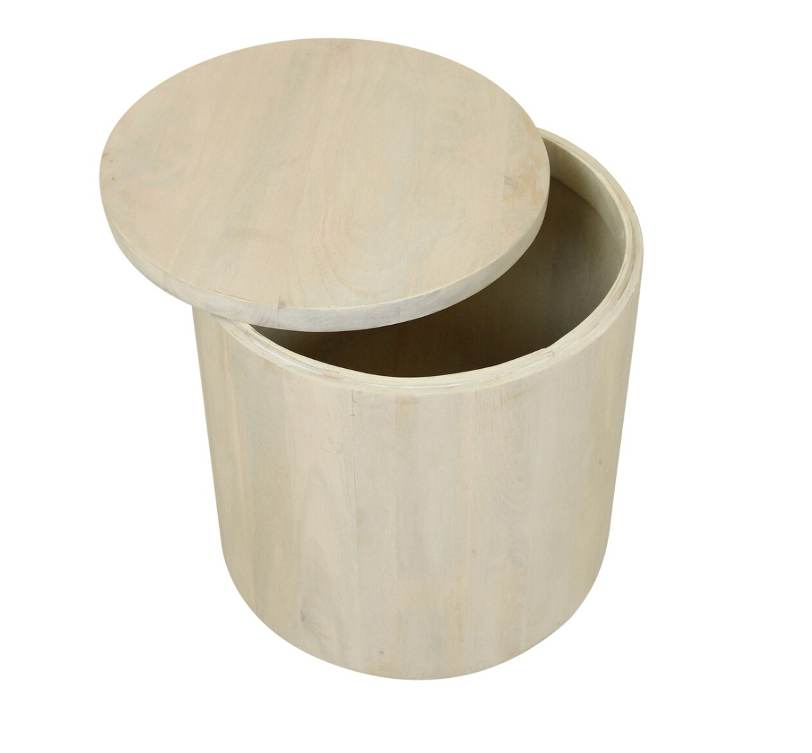 JE White Storage Coffee Table
