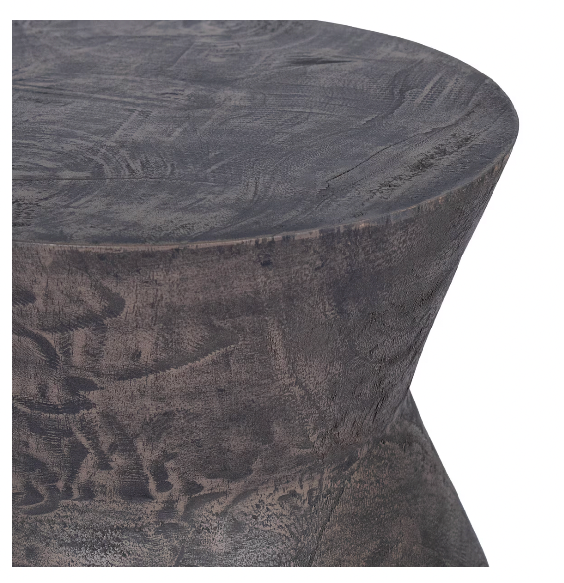 JE Grey Wash Zigzag Side Table