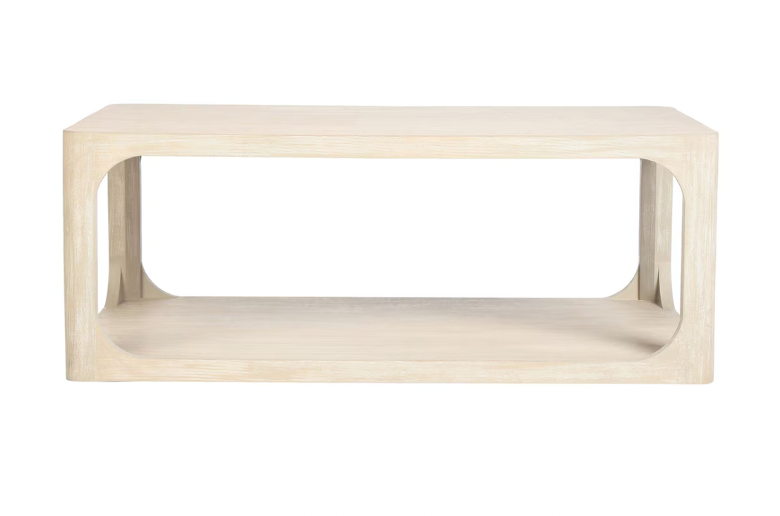 JE Brushed White Archie Coffee Table