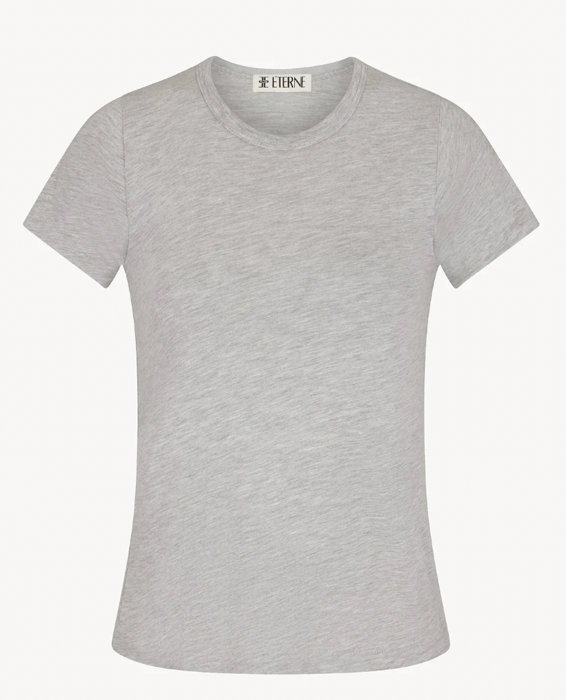 Short Sleeve Fitted Crewneck T-Shirt