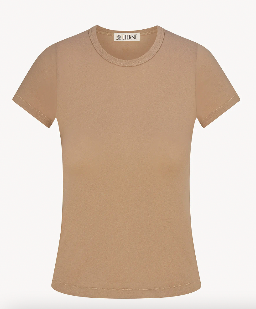 Short Sleeve Fitted Crewneck T-Shirt