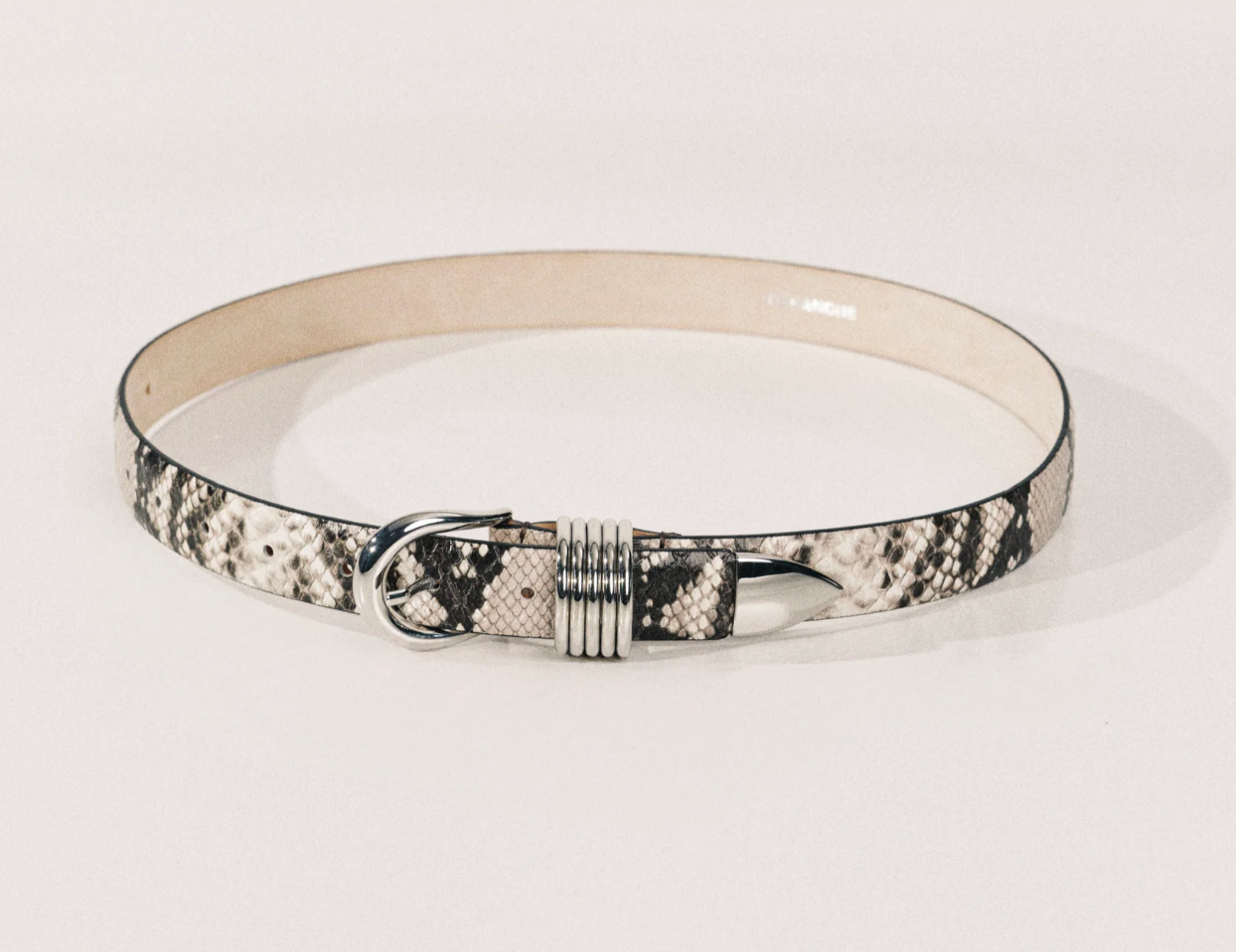 Hollyhock Snake Silver in Beige