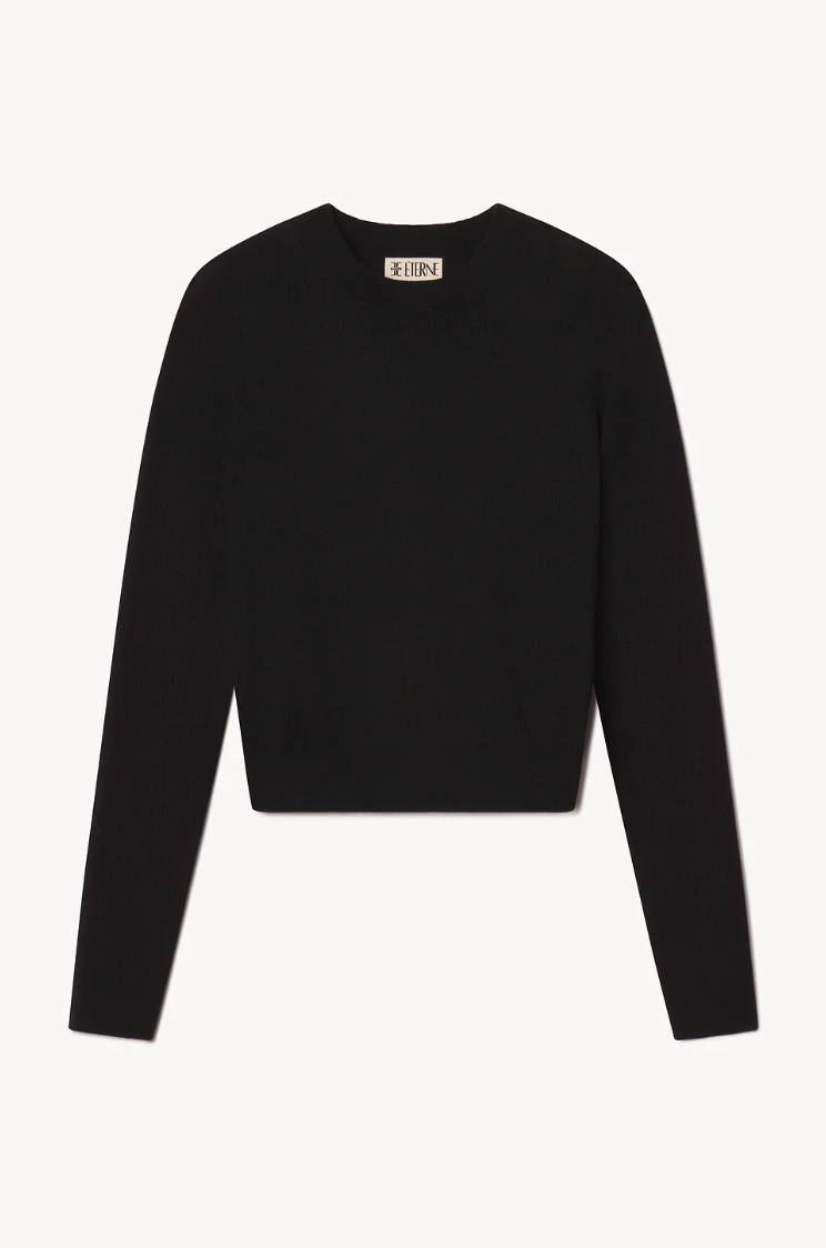 Rib Stitch Clark Sweater in Black