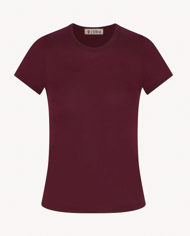 Short Sleeve Fitted Crewneck T-Shirt