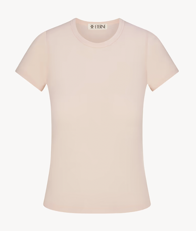 Short Sleeve Fitted Crewneck T-Shirt
