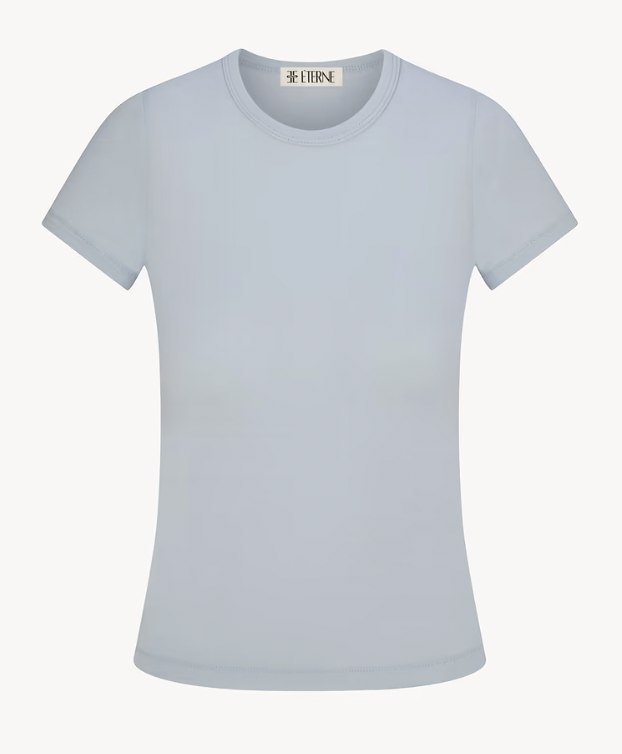 Short Sleeve Fitted Crewneck T-Shirt