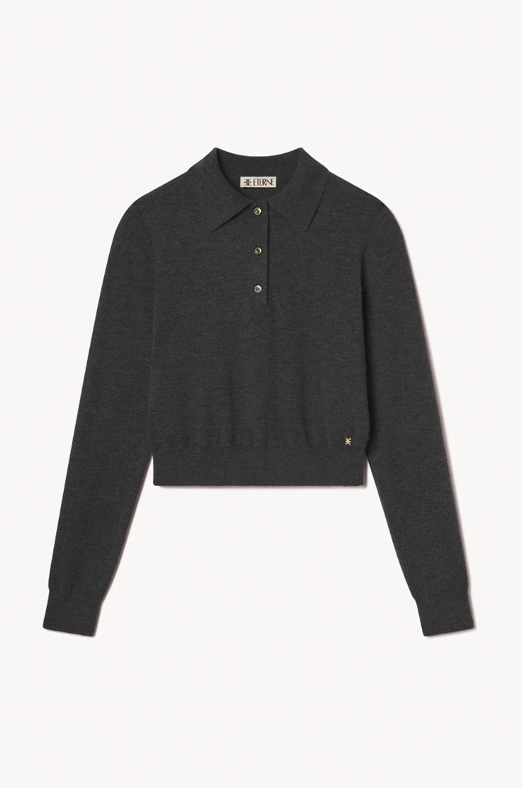 Long Sleeve Journey Top in Heather Charcoal