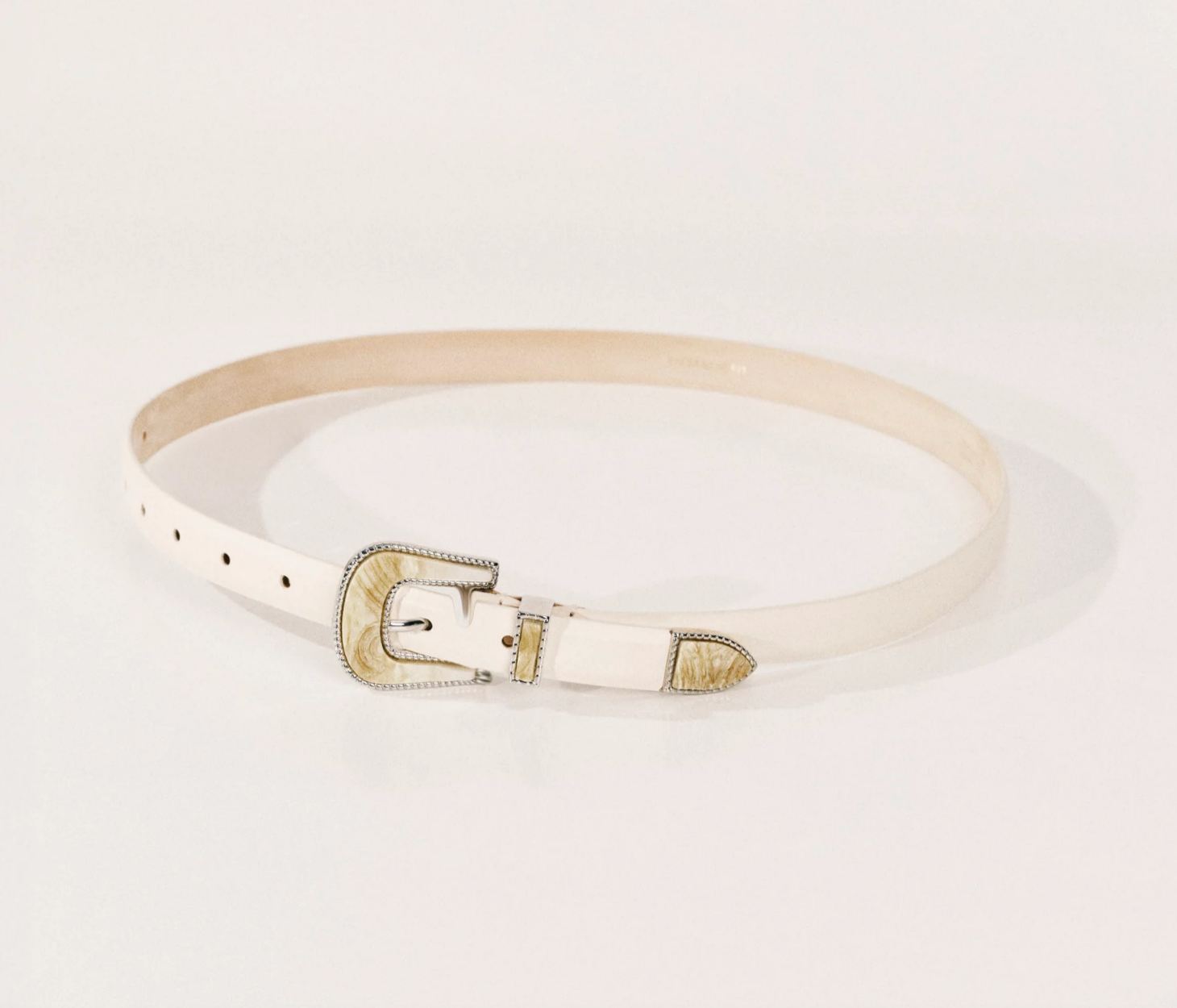 Travertine Silver in Ivory