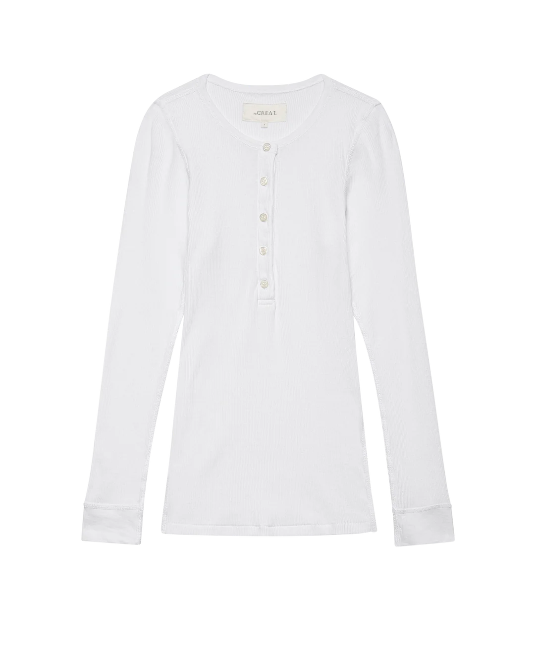 The Baby Rib Henley in True White