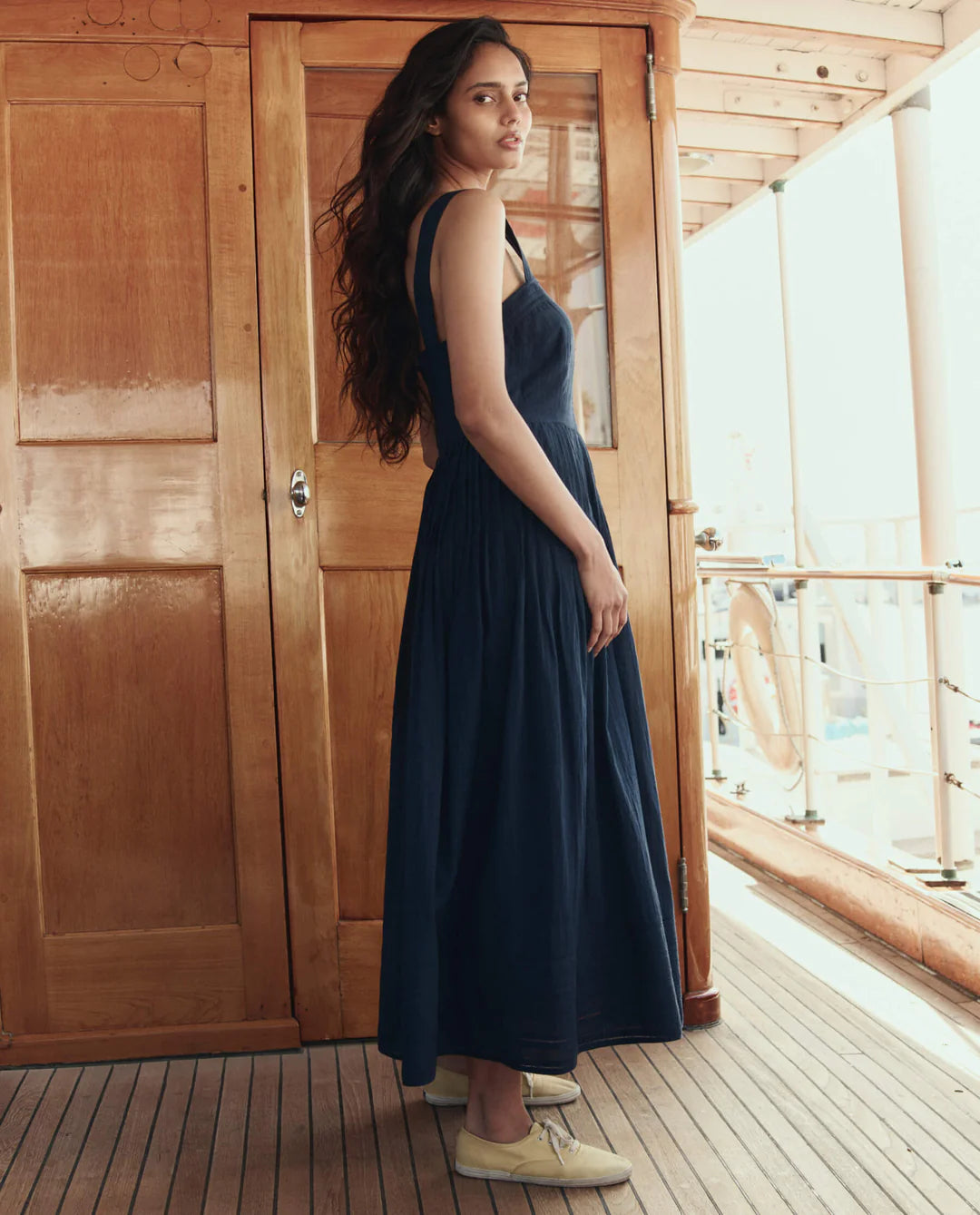 The Day Break Dress in Navy