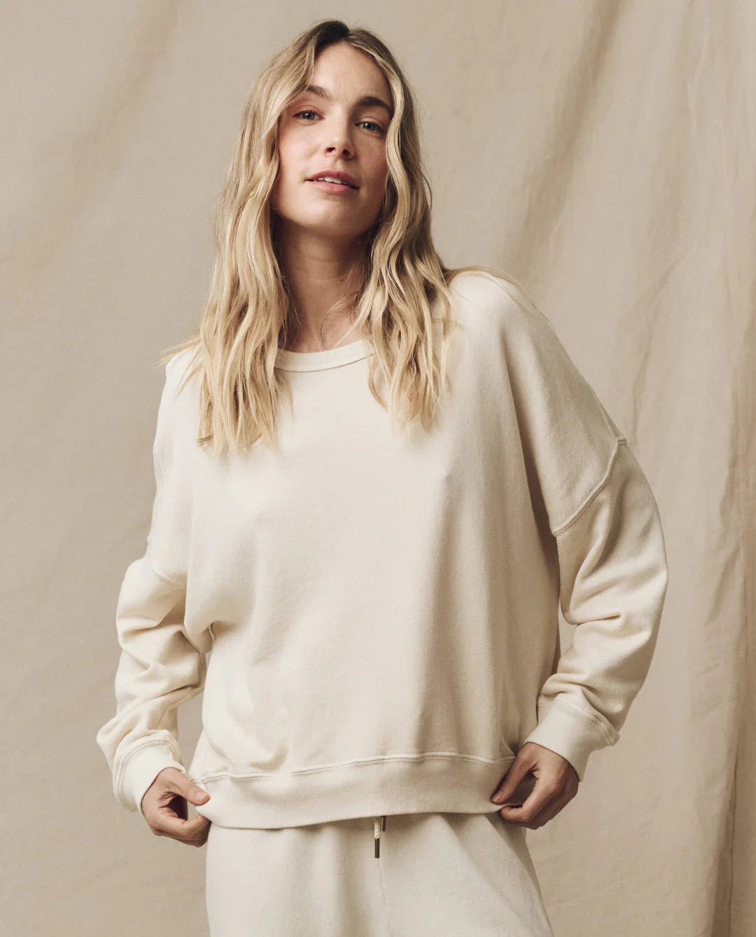 The Teammate Sweatshirt in Washed White