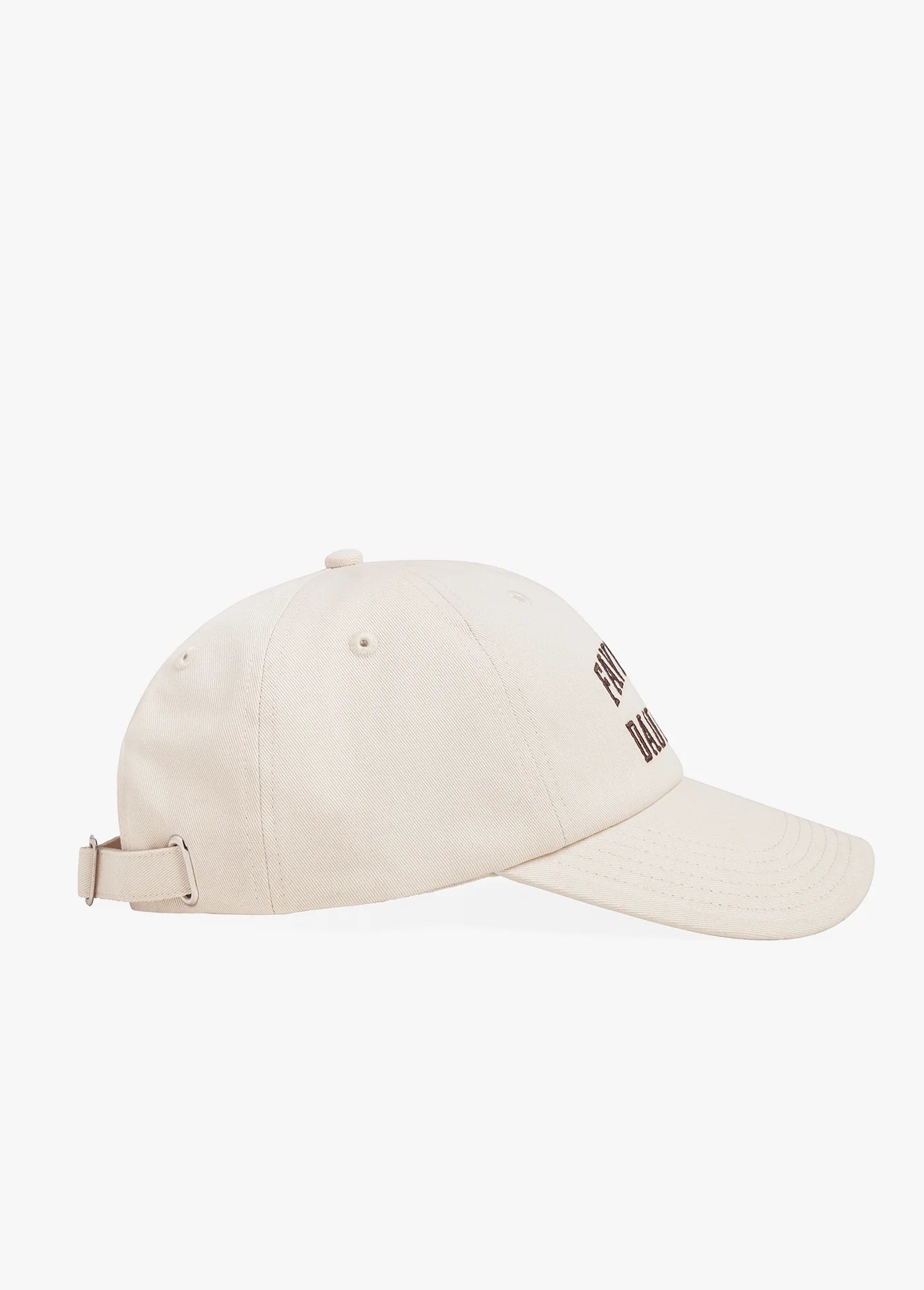 All Caps Logo Baseball Hat in Khaki/Coffee
