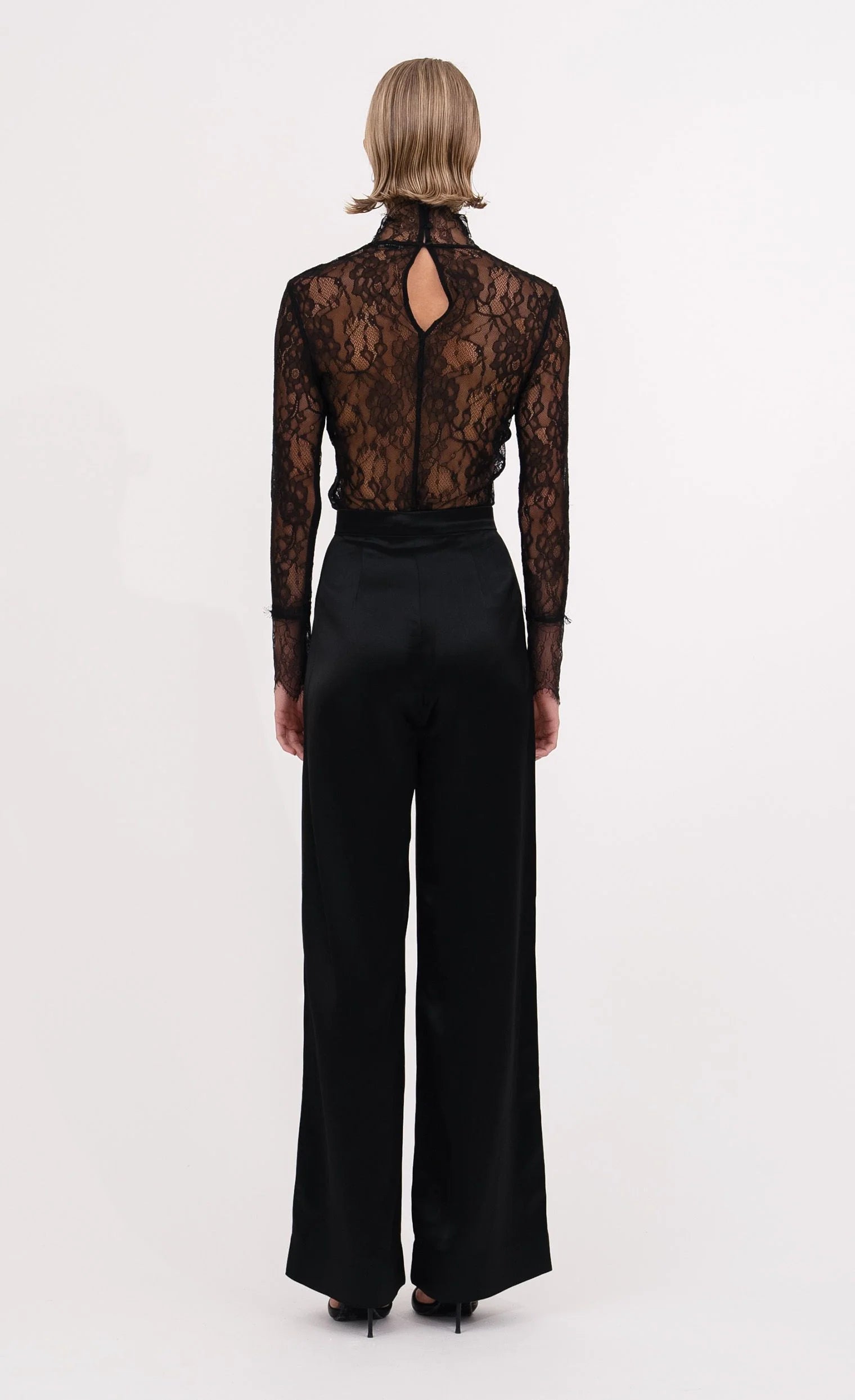 Mary Lace Top in Black