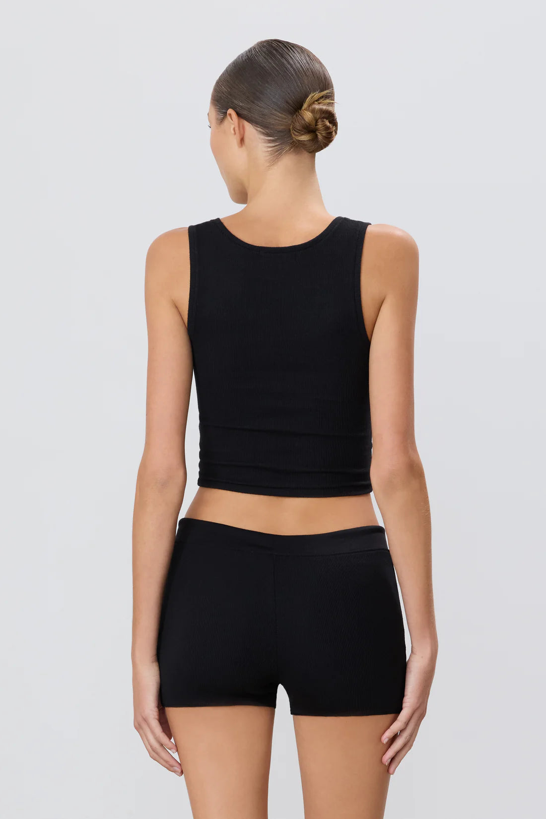 Square Neck Tank in Black