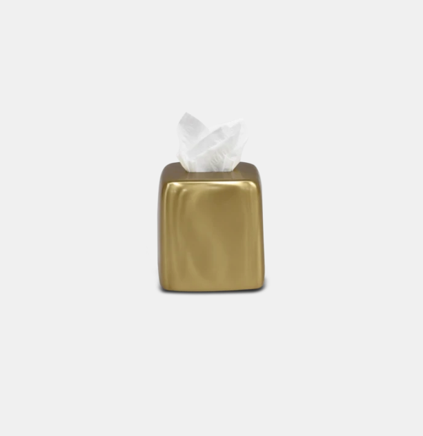 Brushed Brass Tissue Box