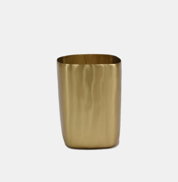 Brushed Brass Tall Vessel