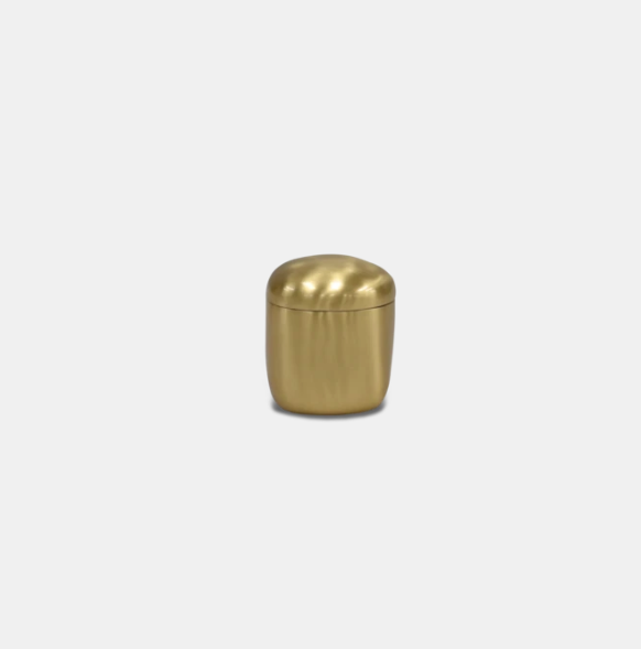 Brushed Brass Lidded Box