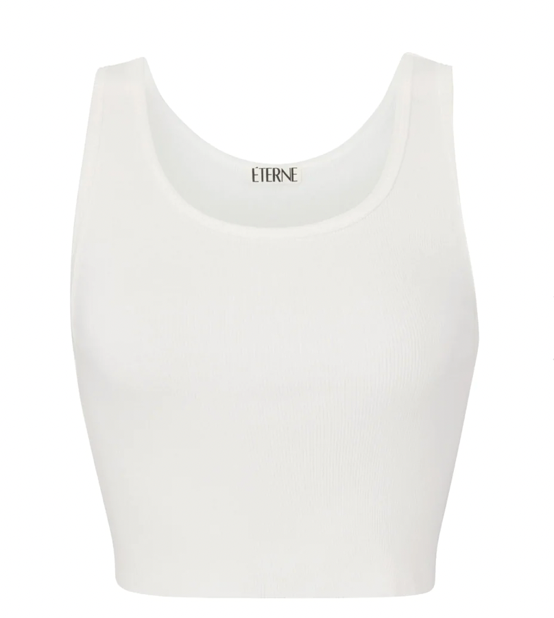 Cropped Scoop Neck Tank