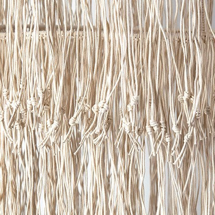JE Fringe Drum Chandelier with Leather Tassles