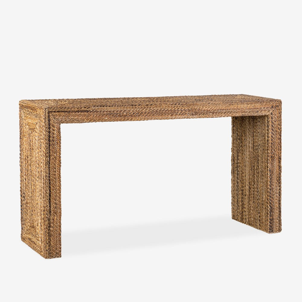JE Braided Seagrass Console Table
