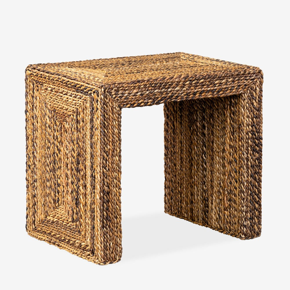 JE Braided Seagrass Side Table