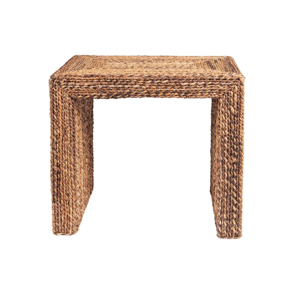 JE Braided Seagrass Side Table