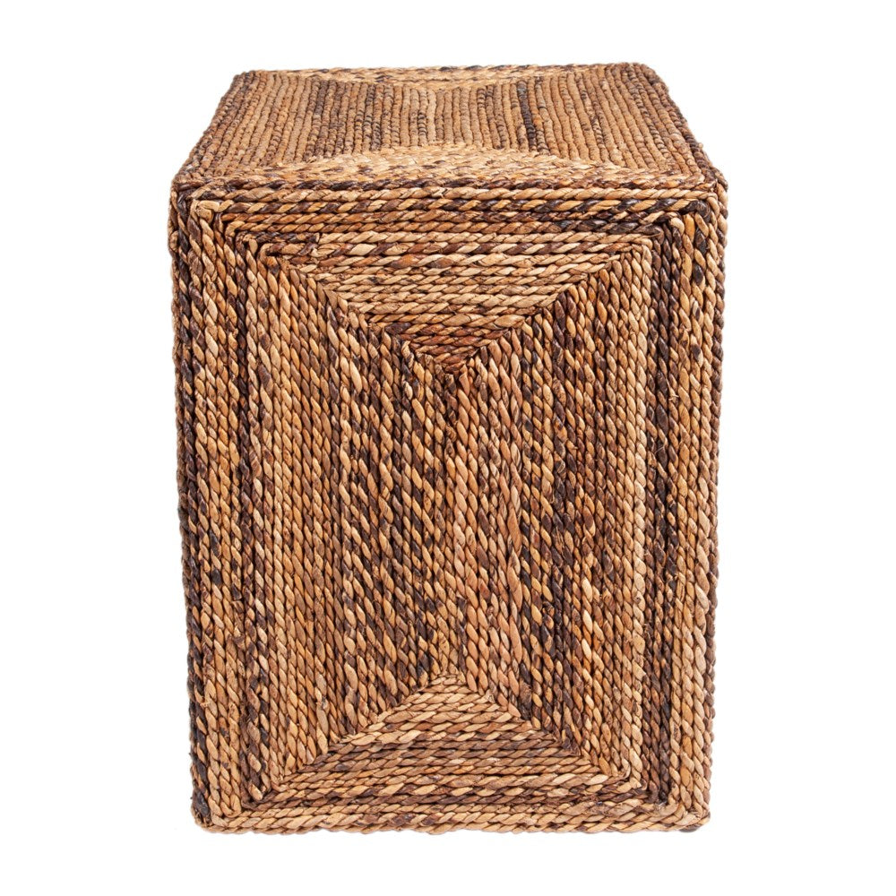 JE Braided Seagrass Side Table
